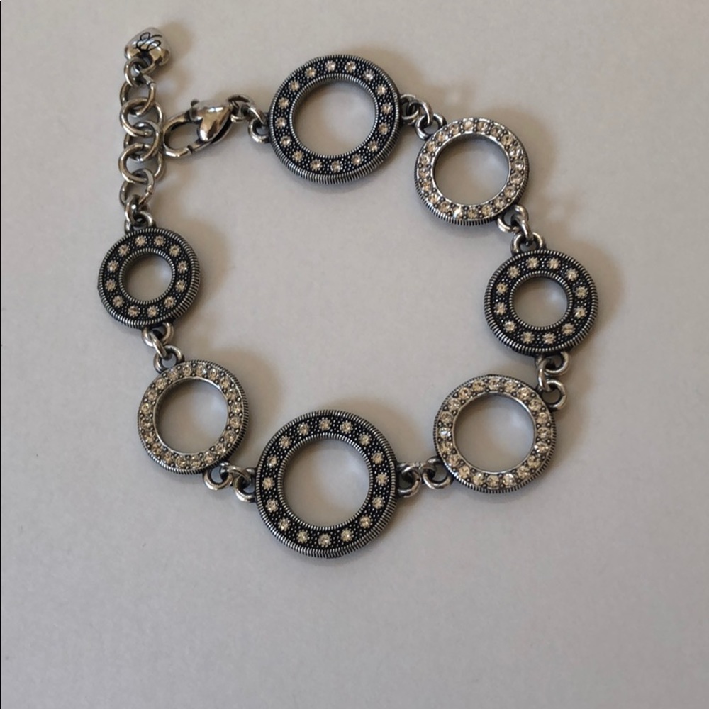 Brighton Silver Rhinestone Bracelet
